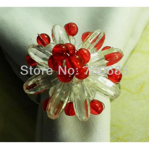Beaded wedding napkin ring, napkin holder, decoration napkin ring holiday decoration napkin ring