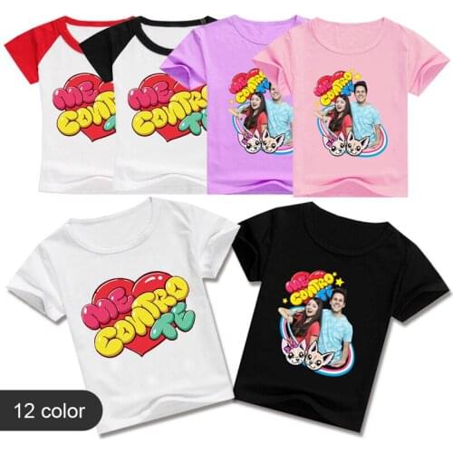 Summer Cotton Cartoon Me Contro Te Girls Tops Fashion Clothes Kids Shirts Baby Boys Short Sleeve T Shirts Children Clothing Tees