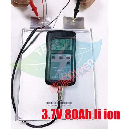 Lithium new power 3.7V 80AH large polymer large capacity power lithium battery tricycle battery 60V 72V DIY