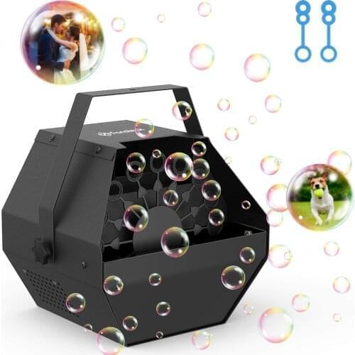 Professional Bubble Machine , Wireless Remote Control Automatic Bubble Blower For Kids, Upgraded Quiet Motor, Portable Handle