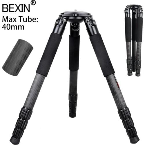 Carbon Friber Tripod Super Load Bearing Stable Camera Mount Big Tripod Heavy Bird Watching Tripod Stand For DSLR Digital Camera