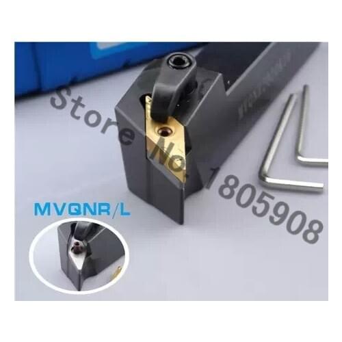 MVQNR2525M16 CNC Turning Lathe Machine Tools Lathe Cutting Tools 117.5 degrees External Turning Tool Holder 25*25*150MM