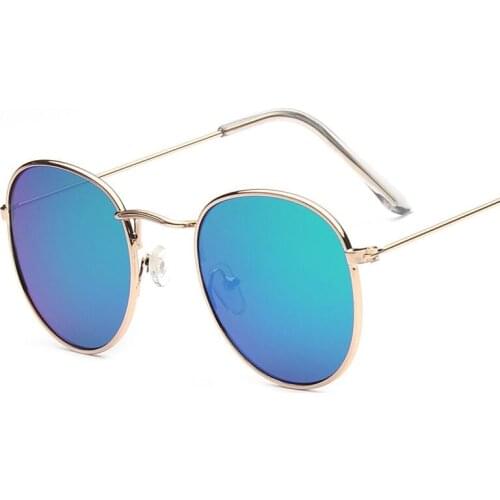 INS Polarized Womens Round Sunglasses 2021 Eyeglasses Mens Round Car Driving Female Sun Glasses For Men Fishing UV400