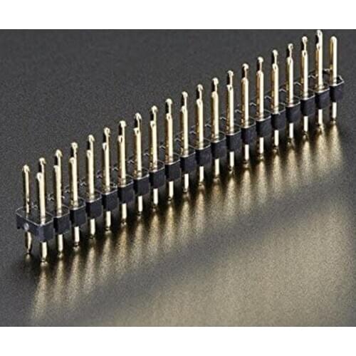 10PCS Break-Away 0.1" 2x20-pin Strip Dual Male Header for Raspberry Pi Zero GPIO