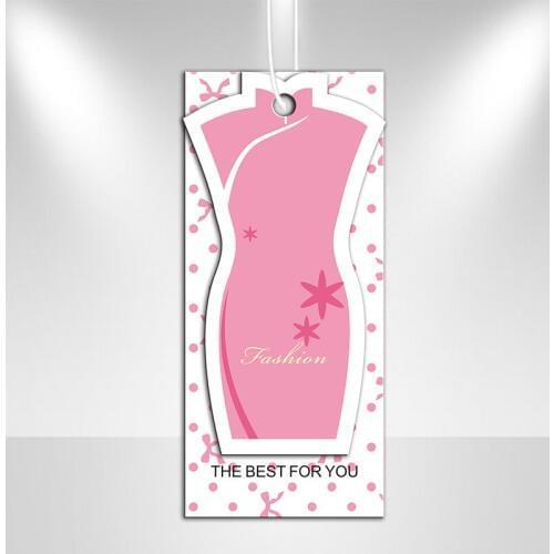 Customized/Printed 1000pcs White Hang Tags/Paper design/Logo Women/Men/Children Garment Accessories Clothing/bag/shoes Gold Foil