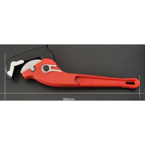 350mm Fast Pipe wrench Heavy Passivation Fast Pipe Clamp More Function Olecranon Pipe Clamp