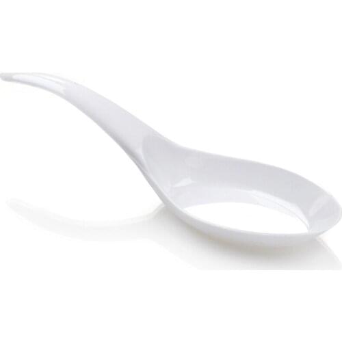 Promotion - Party Wedding Supplies, Disposable Plastic Tableware, 120*25mm White Wave Dessert Spoon, 40/Pack