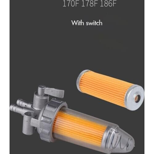 Air-cooled Diesel Generator Accessories 170F 178F 186F Fuel Shut Off Valve Switch Fuel Filter Valve for Generator Fuel Tank