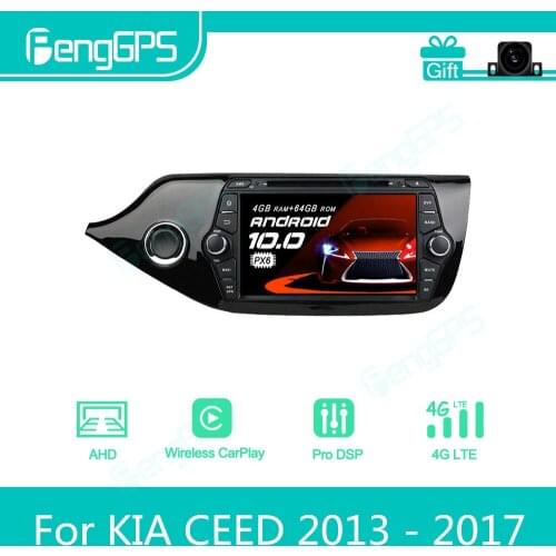 For KIA CEED 2013 - 2017 Android Car Radio Stereo Multimedia DVD Player 2 Din Autoradio GPS Navigation PX6 Unit Screen Display