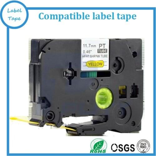 Free shipping 2pcs/lot HSe heat shrink label tape cartridge HSe-621 HSe-631 HSe tape for cabel mark