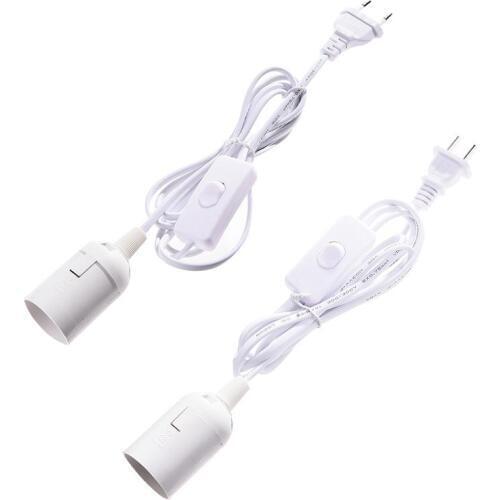 E27 Lamp Bases 1.8m Power Cord Cable EU/US Plug Adapter With Switch Wire For Pendant Bulb E27 Suspension Socket Holder