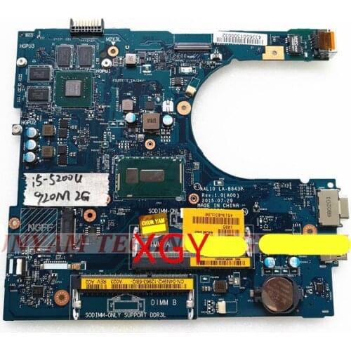 FOR Dell 3558 5558 motherboard 4N9K2 LA-B843P I5-5200U 2G VGA 100% Test ok