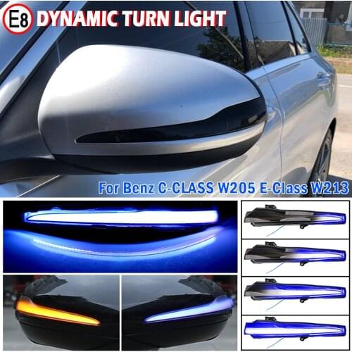 For Mercedes Benz C E S GLC W205 X253 W213 W222 V Class W447 Dynamic Turn Signal Blinker Sequential Side Mirror Indicator Light