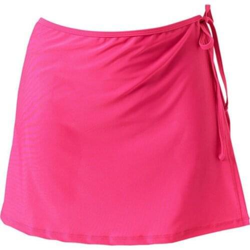 ASummer Women Fashion Beach Vacation Bikini Skirt Solid Color Lace-Up Mini Skirt Female Swim Bikini Bottom Hot Sale