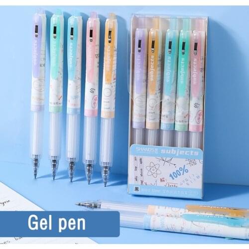 Cute Gel Kawaii Pens Multi Ballpoint Pen Glitter Highlighter Office Back to School Drawing Writing Art Supplies Stationery Set