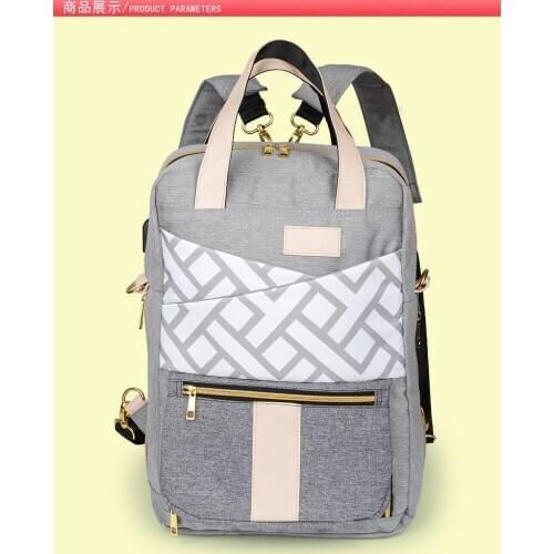 Fashion travel mom bag large capacity multi-function backpack convenient to go out portable maternity package makeup evening bag