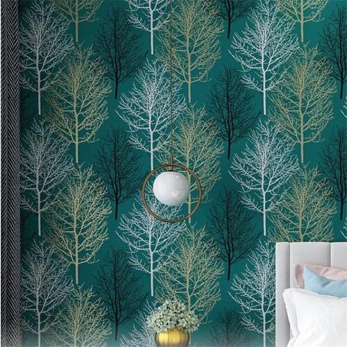 Beibehang 2021 new 3D stereo TV background wall paper living room sofa natural scenery beautiful forest tree wallpaper