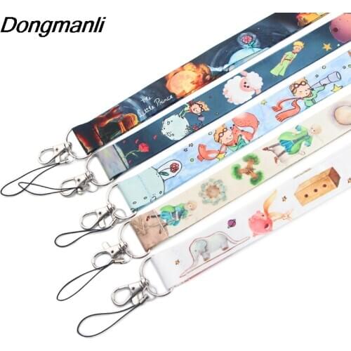 P3459 Dongmanli Prince And Fox Lanyards Keychain ID Card Pass Gym Mobile Phone Badge Key Ring Holder Neck Straps Accessories
