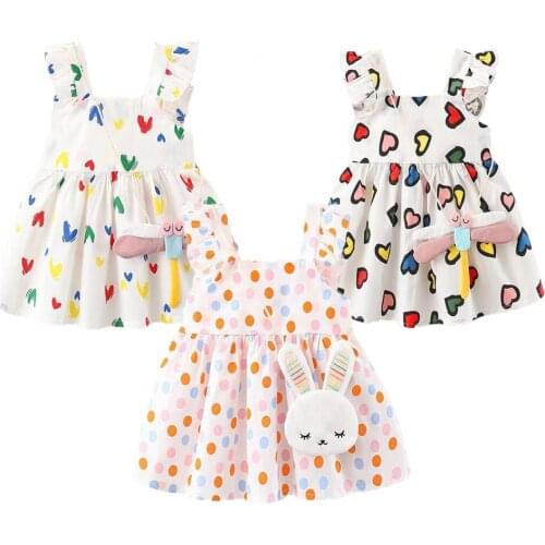 Girl Princess Dress Kids Newborn Cute and Sweet Style Clothing 2pcs Set Dress Bag Fashion Dress for Baby Girl Birthday Party