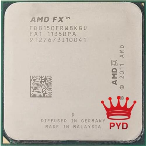 AMD FX-Series FX-8150 FX 8150 FX8150 Eight-Core CPU Processor FD8150FRW8KGU Socket AM3