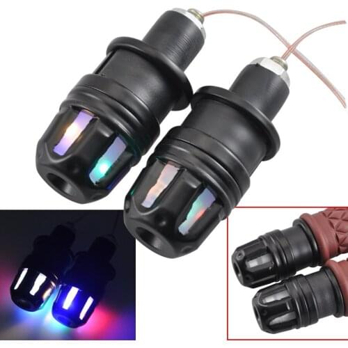 Motorcycle Handle Bar End Indicator Grip Plug Turn Signal Light Universal Fit For Harley Yamaha 22mm Handlebars E-bikes