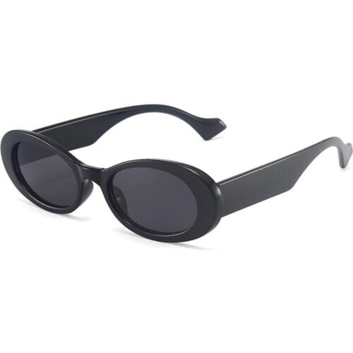 Punk Oval Sunglasses Women Retro Frame Fashion Sun Glasses Men Solid Eyeglasses Female Hip Pop Gafas Eyewear Male