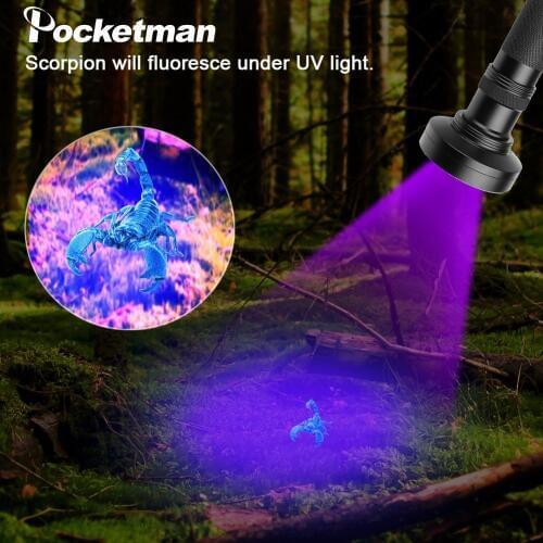 UV Flashlight Purple Light Torch100LED 51LED 21LED 12LED UV LED Flashlight UV Light 395-400nm LED Torch Lamp Safety UV Detection