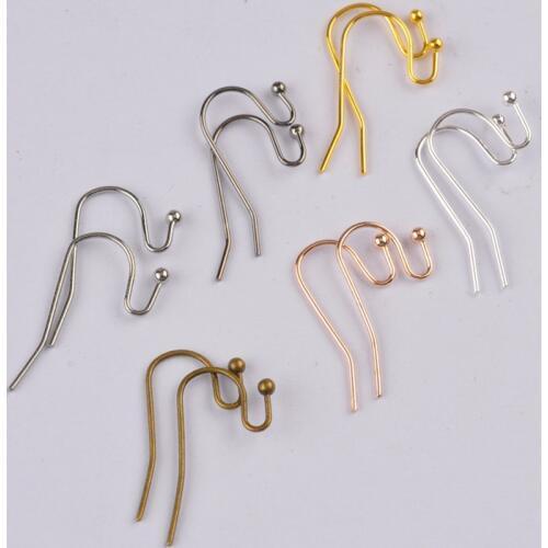 1000pcs Ball End French Earring Hooks Findings Ear Ring Hooks Earrings DIY Jewelry Making Supplies Wholesale