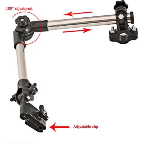 Umbrella Connector Stroller Umbrella Bracket Clamp Adjustable Extendable Wheelchair Bicycle Umbrella Holder Stand Rain Gear Tool