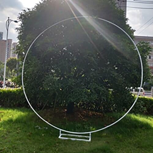 Iron Circle Wedding Arch Props Background Decoration Single Archs Shelf Outdoor Lawn Christmas Flower Door Rack Party Decor