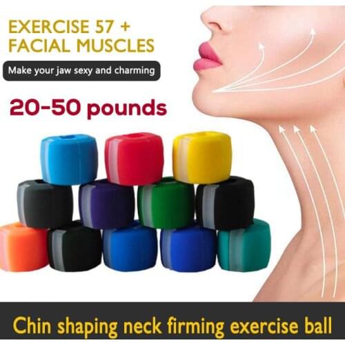20-50 Pounds Face Exercise Ball Food-grade Silica Gel Muscle Trainin Fitness Ball Neck Face Toning Jaw Exerciser Muscle Relex
