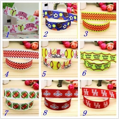 7/8'' Free shipping printed grosgrain ribbon hairbow headwear party decoration diy wholesale OEM 22mm D419