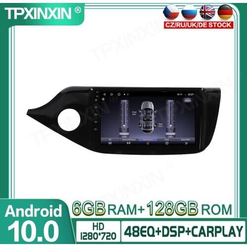 For KIA CEED 6G+128GB DSP PX6 Android 10.0 Car Multimedia Player GPS Navigation Head Unit Auto Radio Audio Stereo Tape Recorder