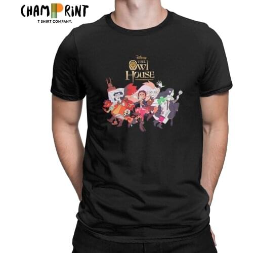 The Owl House Cartoon Tv Show Mens T Shirt Novelty Tees Short Sleeve O Neck T-Shirt 100% Cotton Printed Clothes