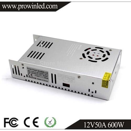 600W power source 12 volt 50amp switching power supply ac110v/220v to dc 12v 13v 15v 18v transformer for CCTV monitor 3D printer