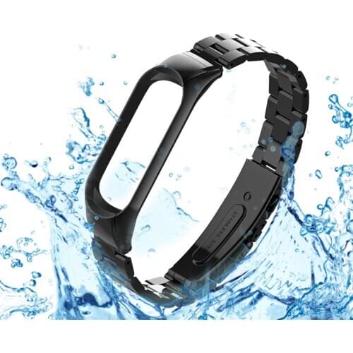 Sport smart Bracelet For xiao mi band 5 strap metal Wristband Steel Replace Watchband mi Band 4 3 Wrist Strap watch Accessory