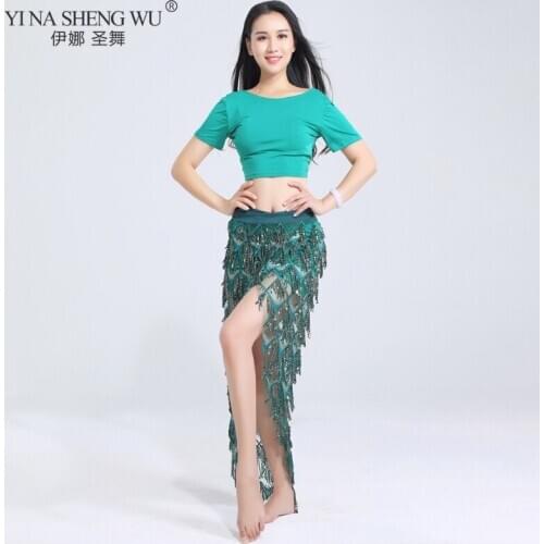 Belly Dance Female Adult Skirt Elegant Practice Clothing New Profession Sexy Competition Top Long Skirt Set Performance Clothing