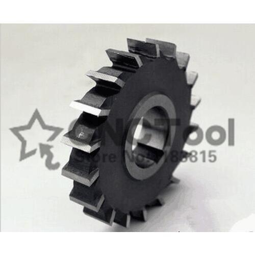 1PCS 100*5*6*8*10*12*14*16*18*20 HSS three straight tooth blade cutter, high-speed steel Slot milling cutter , milling cutter