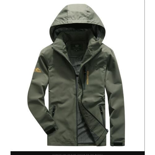 2019 Free shipping fashion leisure men jacket hooded zipper outwear spring autumn outfit outdoor jacket for men plus size M-4XL