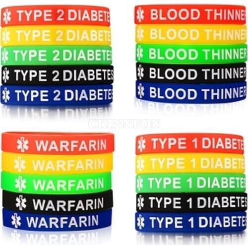 400Pcs Medical Alert Bracelet Men Women 5 Colors One Set Silicone Wrap Bracelet Yoga hair bands
