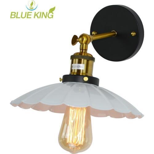 Umbrella vintage iron Wall Lamps Retro Industrial Metal Deco Restaurant Coffee Shop Lustres E27 LED Bulbs Wall Sconce