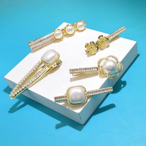 CINDY XIANG Zircon CZ Headpieces Crystal Rhinestones Hairpins Brides Women Hair Pins Clips Bridal Jewelry Wedding Accessories