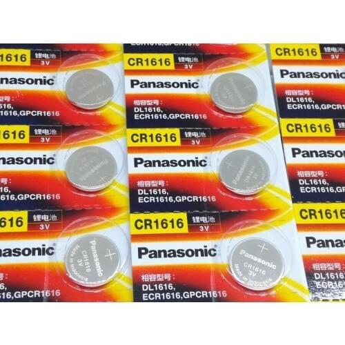 20pcs/lot Panasonic CR1616 3V Button Cell Coin Battery For Car Remote Control Electric Alarm CR 1616 Lithium Batteries