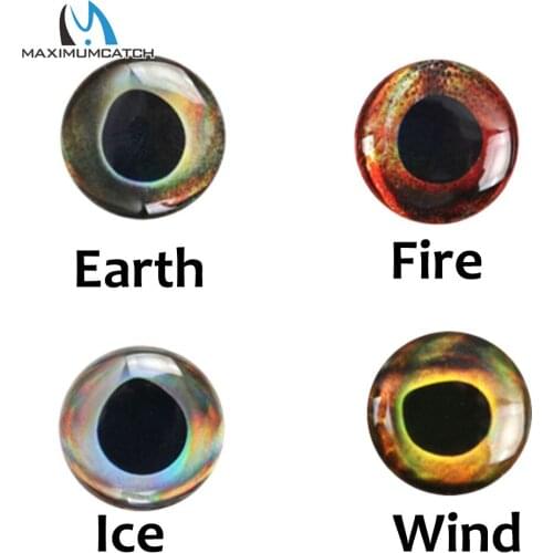 Maximumcatch 4D Fly Tying Fishing Lure 3mm-15mm Realistic Artificial Fishing Eyes Tying Materials