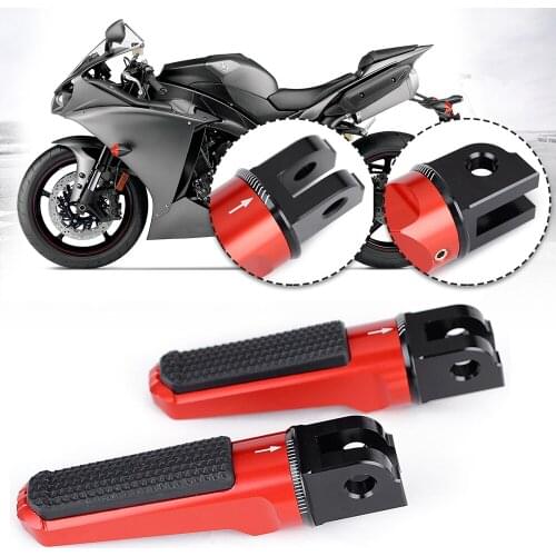 Motorcycle CNC Footrests Foot Pegs Foot Rest Front for Yamaha YZF R1 2002-2019 R1M 2017-2019 YZF-R6 R6 2003-2019