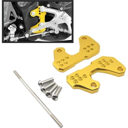 Motorcycle CNC Adjustable Rearsets Base Foot Pegs Back Raise Bracket Fits for Yamaha R3 R25 MT03 2015-2017