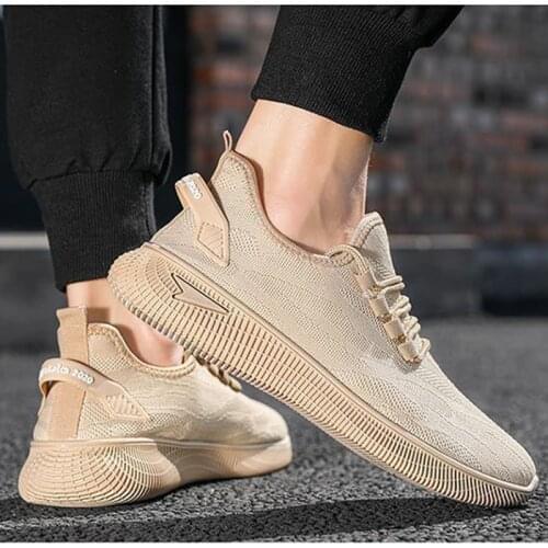 2020 Mesh New Vulcanized Shoes for Men Men Sneakers Lace Up Low Top Jogging Shoes Man Loafer Footwear Breathable Air Flat Sports