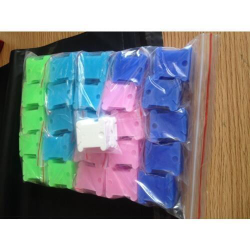 ZYX cross stitch Hot Selling 600 pcs Plastic Transparent Colorful Thread Cards/ Threading Board for Cross Stitch Embroidery