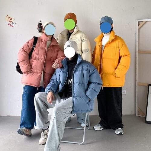 Medium Solid Color Comfortable Winter Coat for Men and Women The Same Outdoor Snow Sports Coat Outdoor Work Padded Jacket