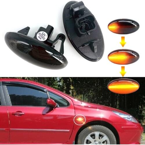 Turn Signal Sequential Light for Jumpy For Peugeot 206 307 407 Led Dynamic Side Marker For Citroen Berlingo for Xsara Picasso